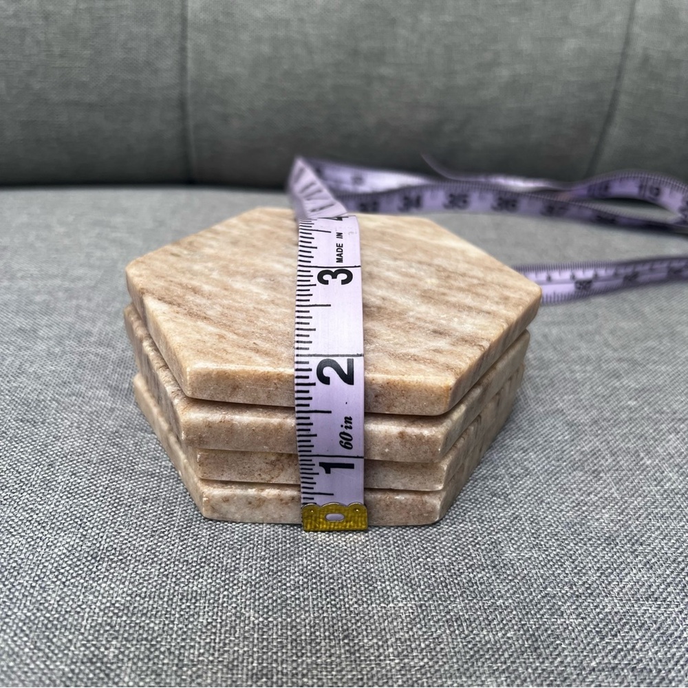 Hexagonal Stone Coasters - Picture 6 of 7